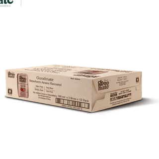 Goodmate Strawberry Oat Milk กู๊ดเมท นมโอ๊ต สูตรสตรอวเบอร์รี่ ขนาด 180 มล. (18 กล่อง)