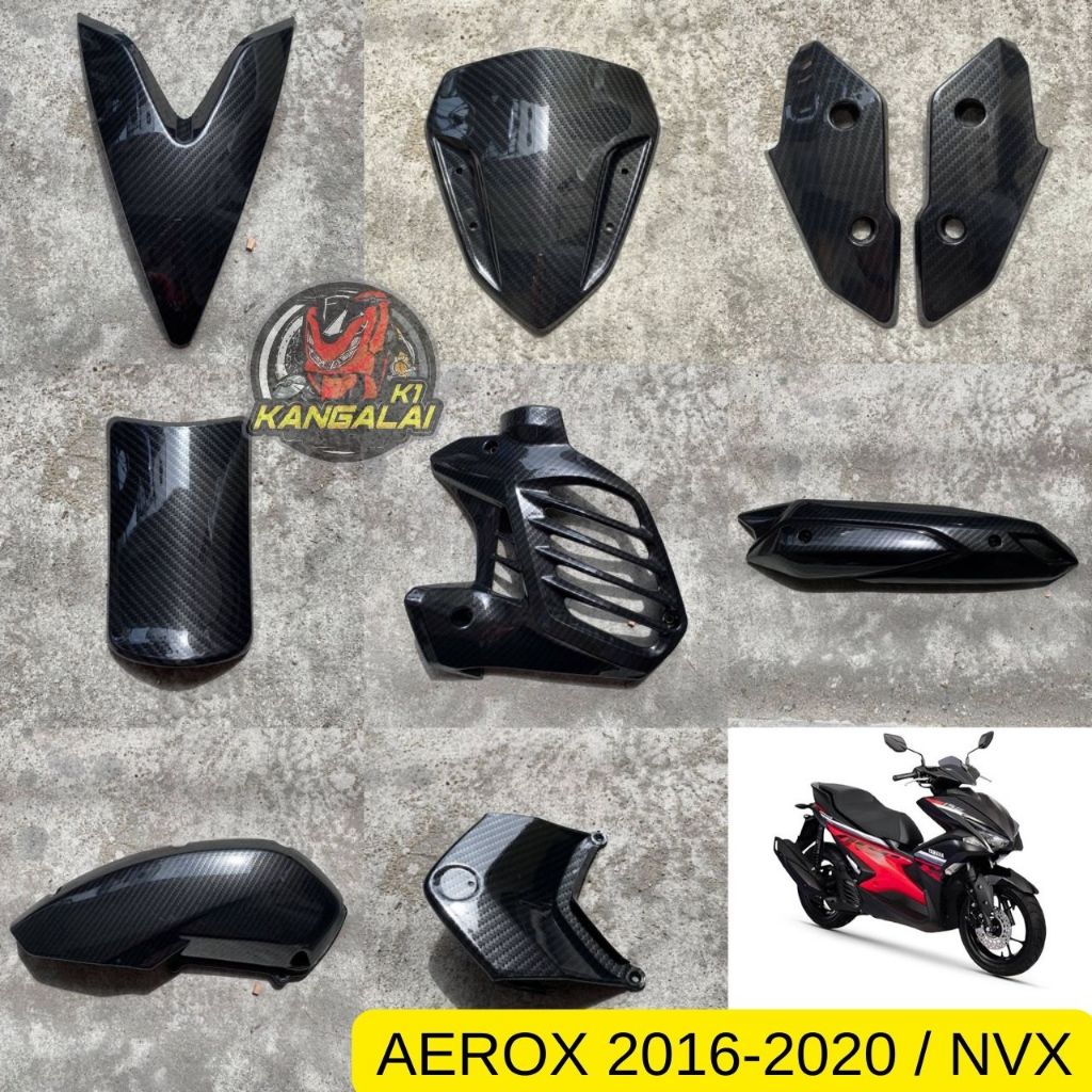 AEROX 2016-2020 คาร์บอน เคฟล่า 5Dมิติ งานคุณภาพ แอรอก แอร๊อค2020 คาร์บอนแอร๊อค