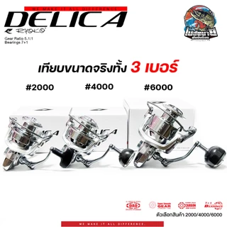 รอกสปิน RYOKO DELIGA ลูกปืนสแตนเลส 7+1 ผ้าเบรกคาร์บอน กำลังเบรกสูง มีซีลป้องกันน้ำเข้าจุดสำคัญของตัวรอก