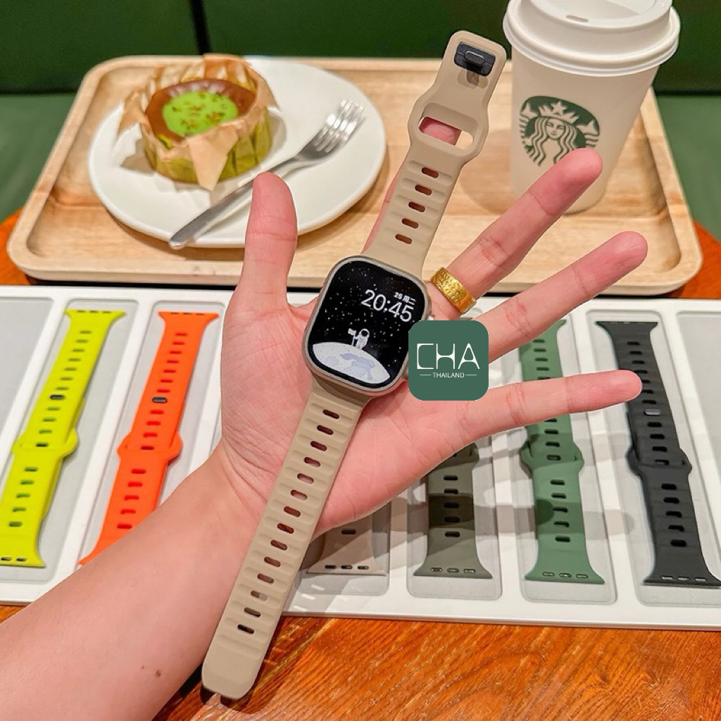 taro สายนาฬิกา smart watch ไนลอนสําหรับ Watch10 9 8 ultra 7 6 5 4 3 2 1 41/44/45/40mm สายสําหรับแอปเปิ้ลวอช