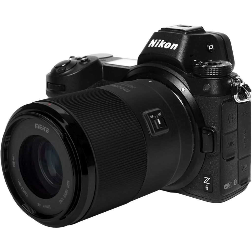 Meike 50mm. f1.8 เลนส์ออโต้โฟกัส สําหรับกล้องมิเรอร์เลส Sony E / Nikon Z เลนส์หน้าชัด หลังละลาย รับประกัน 1 ปี
