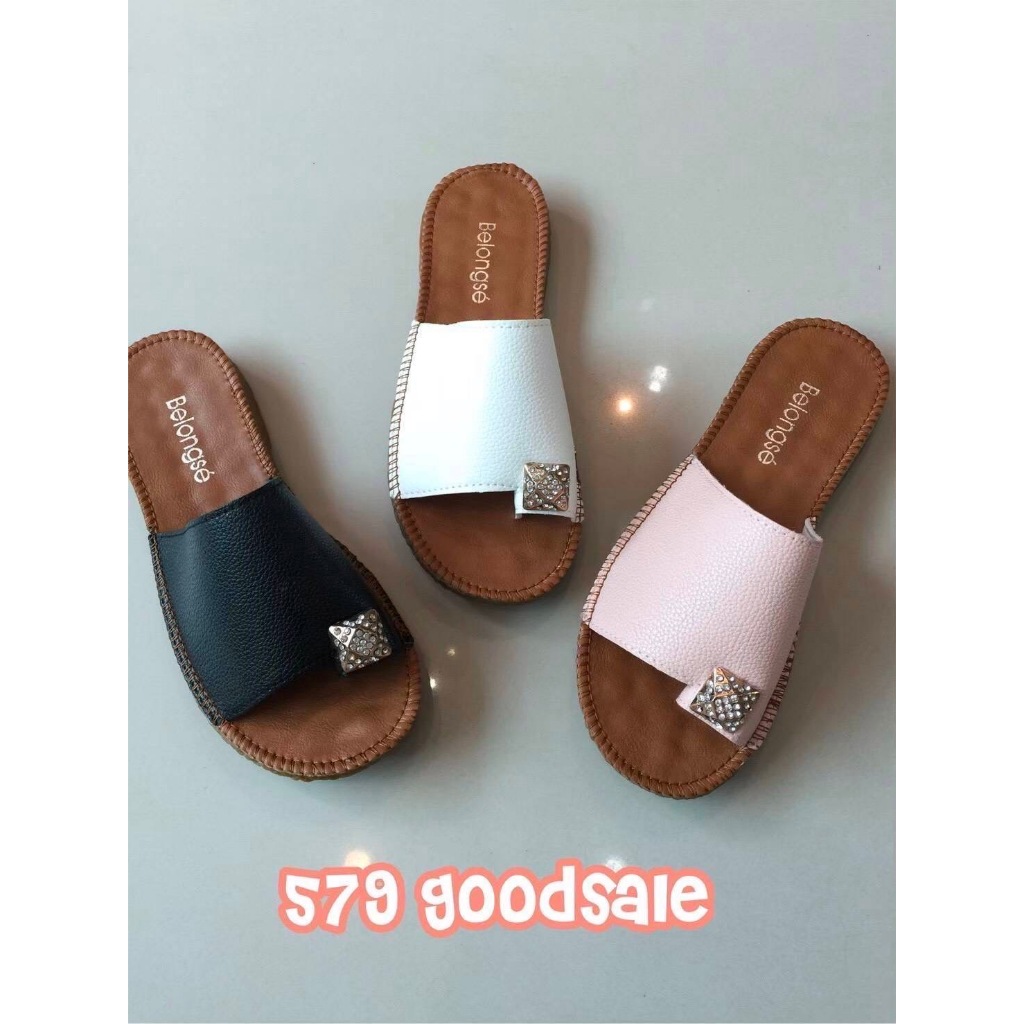 สินค้ามาใหม่ Belongse' รองเท้าแตะ รุ่น 579 ไซส์ 36-40 (พร้อมกล่องทุกคู่)
