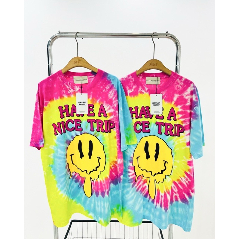 เสื้อยืดโอเวอร์ไซส์ CMA มัดย้อมน้องยิ้ม