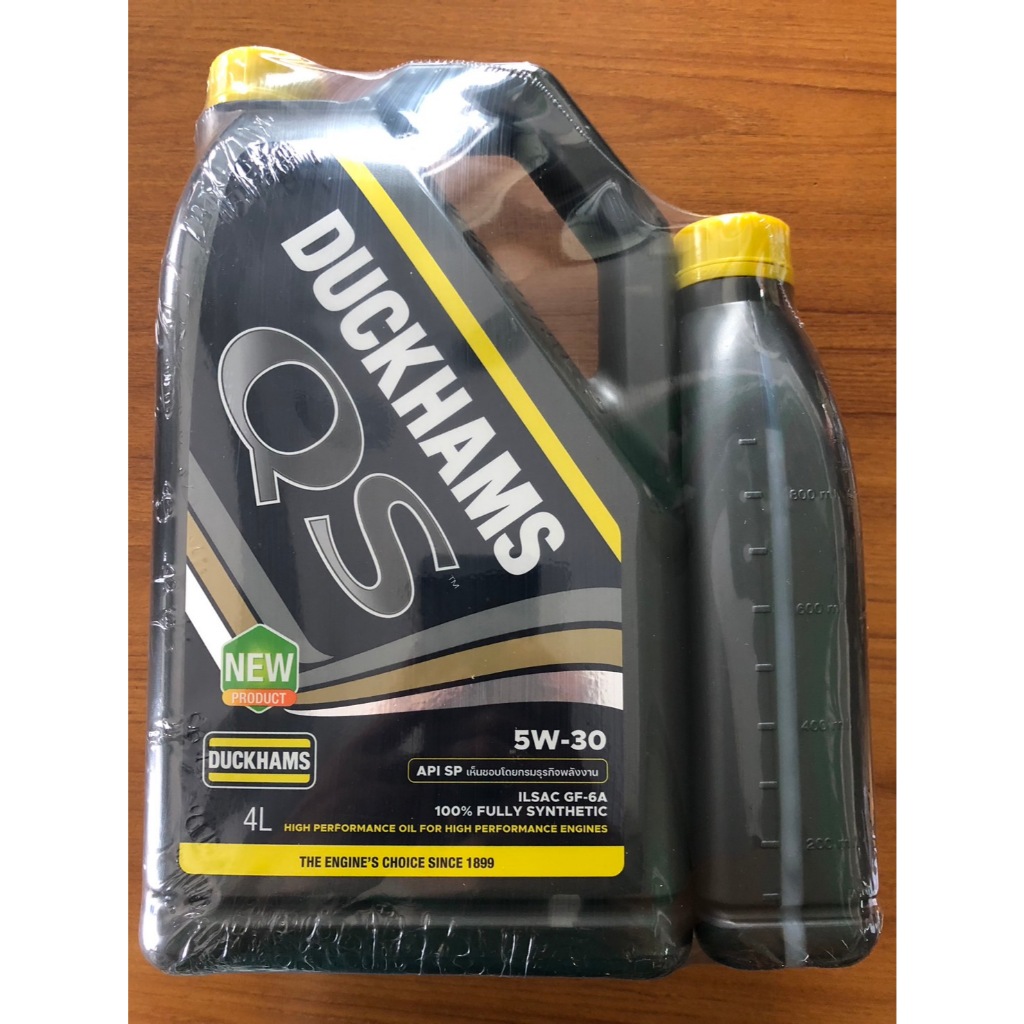 น้ำมันเครื่องเบนซินสังเคราะห์ Duckhams QS 5W-30 4+1L คิวเอส SAE 5W-30 4+1L