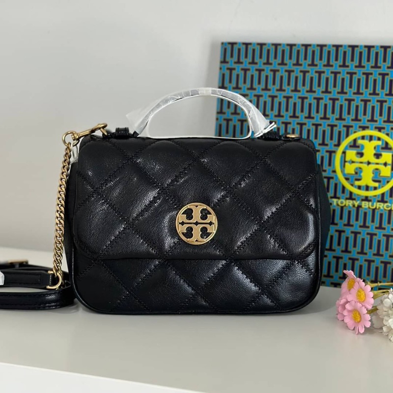 Tory burch willa mini top handle bag 153400 153399