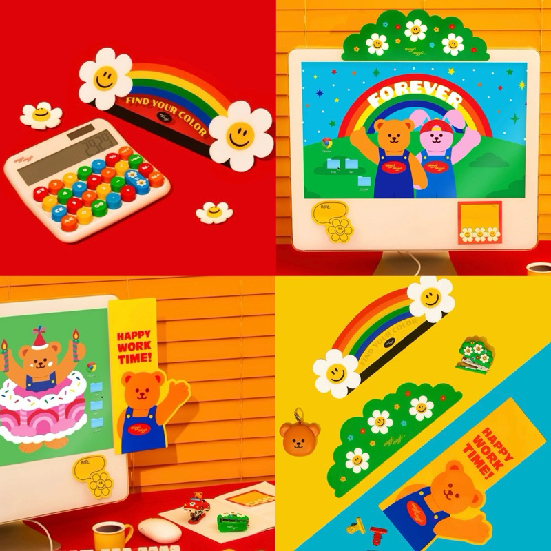 พร้อมส่ง Wiggle Wiggle ของแท้ 100% บอร์ดตกแต่งโต๊ะคอม Monitor Memo Board กระดานแปะโน๊ต แผ่นแปะ ติดตู้เย็น 78002