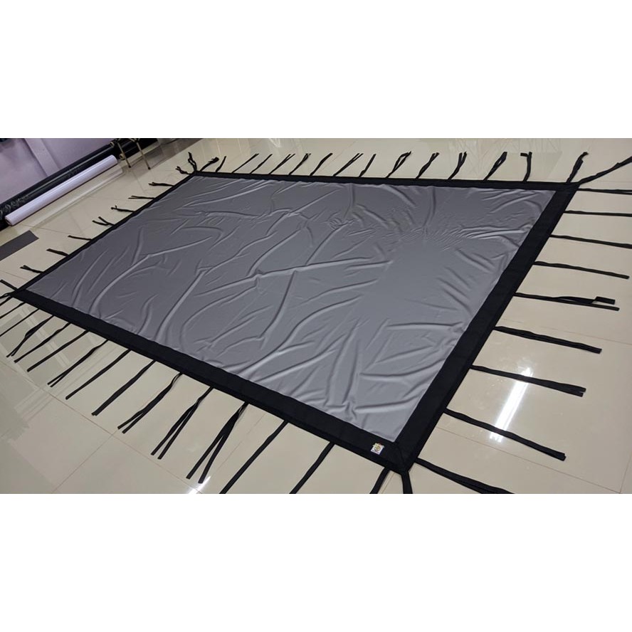 จอโปรเจคเตอร์ ALR 80 - 150 นื้ว (เฉพาะจอไม่รวมโครง) จอหนังกลางแปลงสีเทาช่วยตัดแสง projector screen