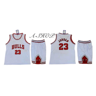 เสื้อบาส ชุดบาส ทีมBULLS เบอร์ 23 พร้อมส่ง
