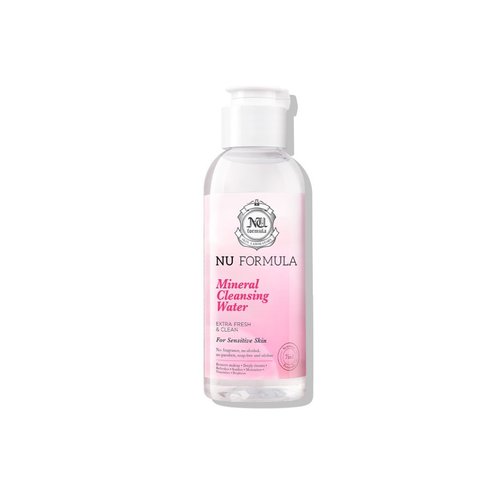 Nu Formula Mineral Cleansing Water 100ml (0027) คลีนซิ่ง วอเตอร์ นู ฟอร์มูล่า ผิวบอบบางแพ้ง่าย