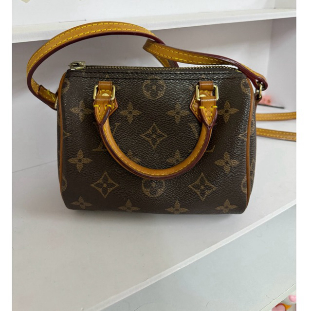 Louis Vuitton speedy nano หนังแท้💯 ทั้งใบ