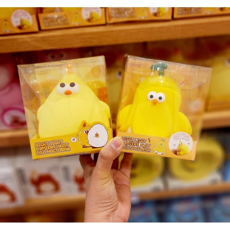 Miniso มาแล้วจ้าโคมไฟซิลิโคนน้องไก่ ดัน ดัน น้องน่ารักมาก ใส่ถ่าน3A ลิขสิทธิ์แท้