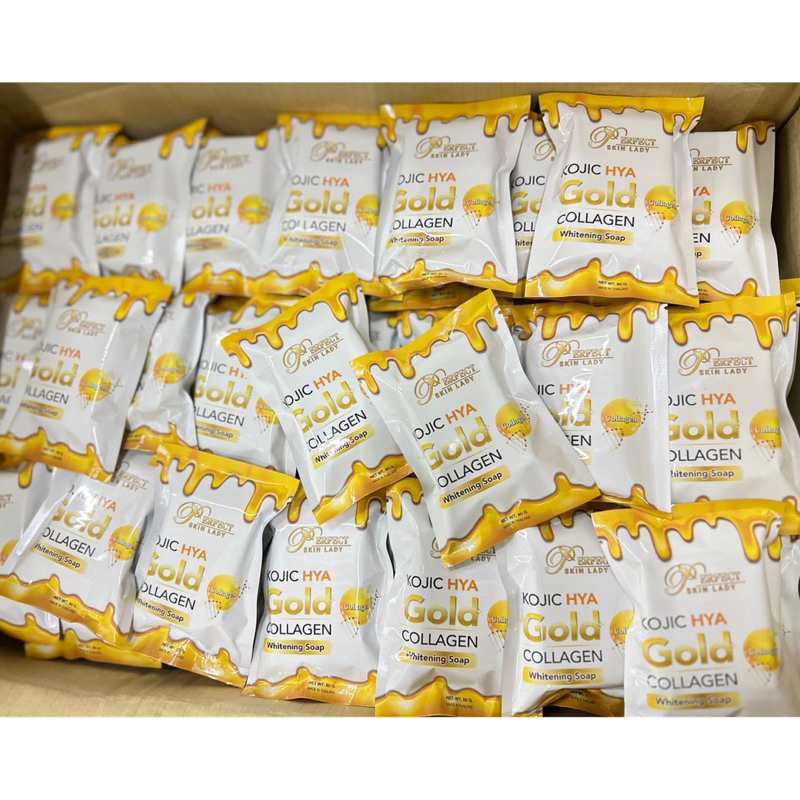 สบู่ Kojic HYA Gold Collagen ซอง 80g