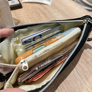 Wallet on Shoulder KEPT กระเป๋าสตางค์ใบยาว ใส่มือถือได้ทุกรุ่น ปรับสายเพื่อคล้องบ่าคล้องแขนได้ มีช่องซิปเพื่อใส่เหรียญ