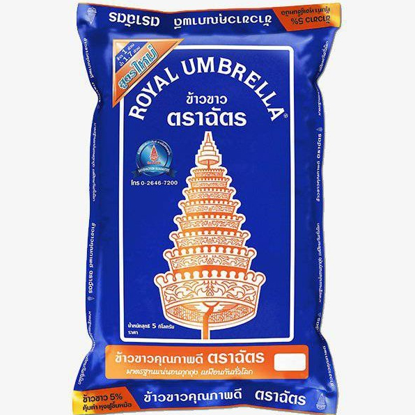 ฉัตรน้ำเงิน ข้าวขาว 5% (15 kg)