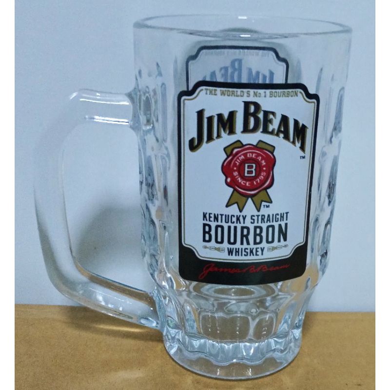 แก้วจิมบีมJIM BEAMงานของแท้ สกรีน2ด้าน 330ML. สูง 13.5 ซม.ปากกว้าง 7.5 ซม.สวยงาม น่าใช้ น่าสะสมหรือเป็นของขวัญ