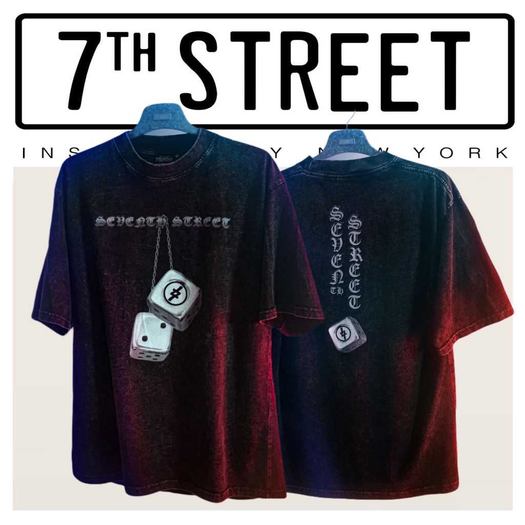 7th Street เสื้อยืดแบบโอเวอไซส์  แนว Vintage (Oversize) รุ่น V-SSD002