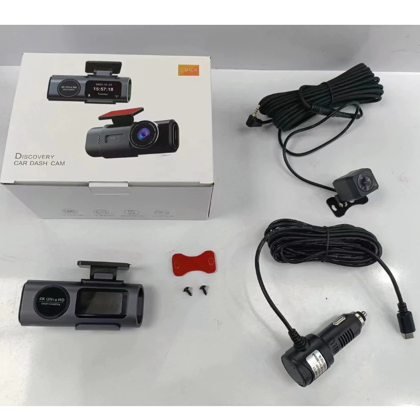 4K dash cam กล้องติดรถยนต์ 2160P ULTRA HD กล้องหน้าหลัง มุมกว้าง 170°การเชื่อมต่อ APP WiFi การดูแบบเรียลไทม์ โหมดกลางคืน thumbnail 10