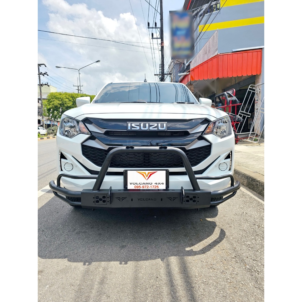 กันชนหน้าดีแม็กซ์ 2020-2026 F62 volcano เหล็กหนา 3 มิล Isuzu Dmax 2020-2026 front 4x4 off road bumpe