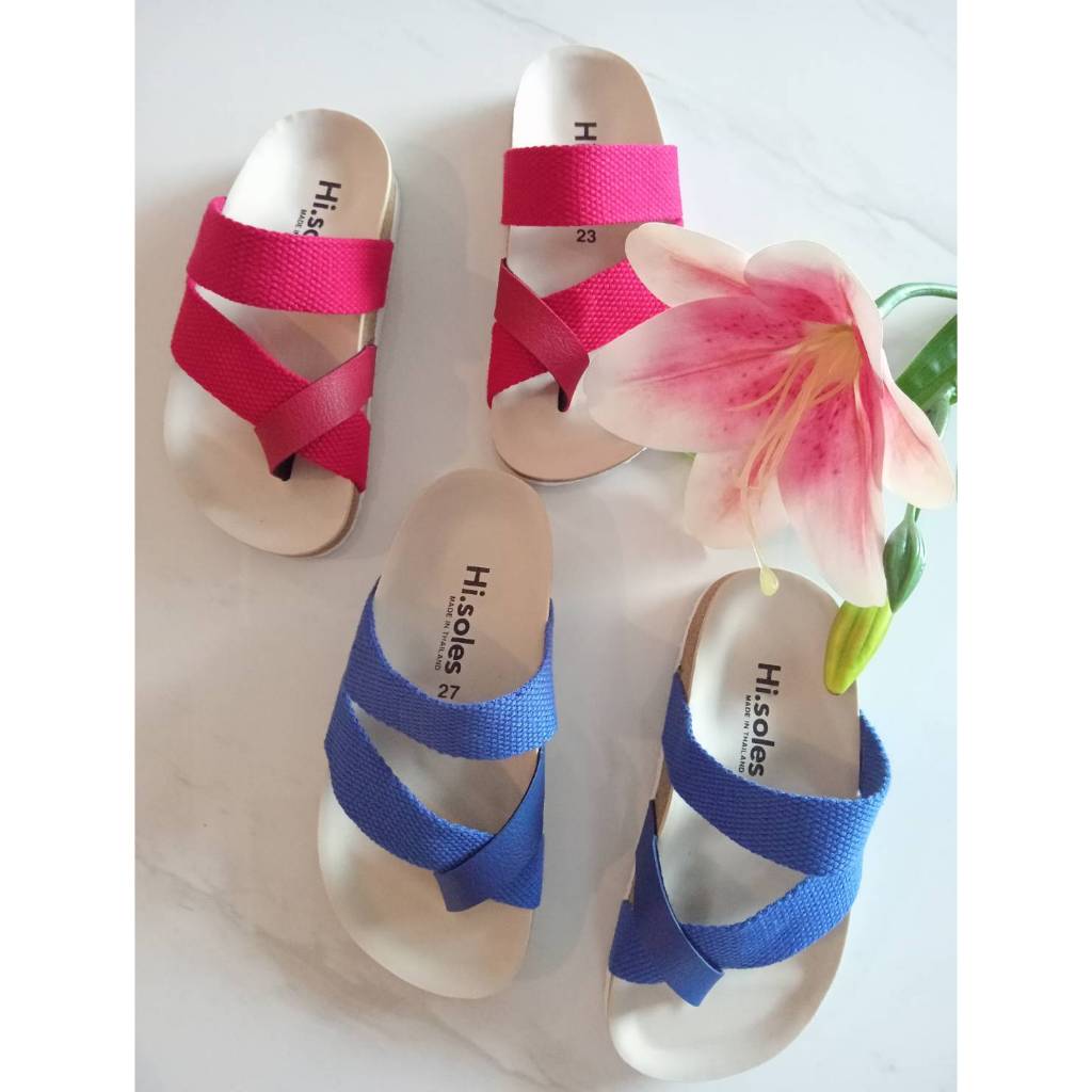 hi.soles รองเท้าเด็ก รองเท้าแตะ วินเทจ #baby ไขว้