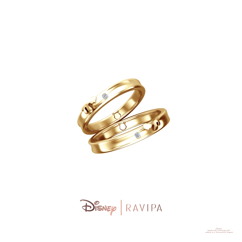 Ravipa | Gold Pooh’s Honey Couple Ring - แหวนคู่