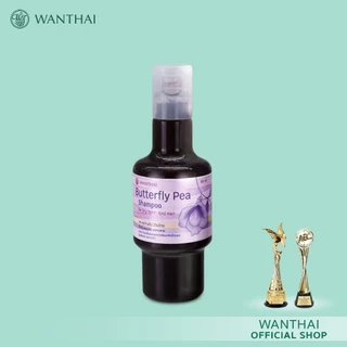 Wanthai (ว่านไทย) 🌿 แชมพูดอกอัญชัน l ช่วยให้ผมดกดำ เงางาม ลดการอักเสบบนหนังศีรษะ ป้องกันผมหงอกก่อนวัย