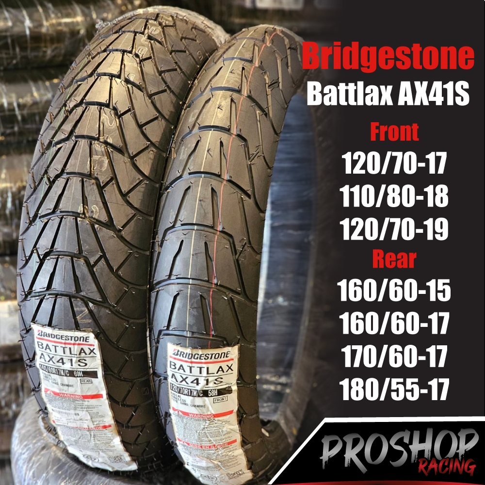 💥ส่งฟรี💥ยาง Bridgestone Battlax AX41S ขอบ 18  17 Triumph street twin  CB500X ER6N CBR Xadv750 R1200G