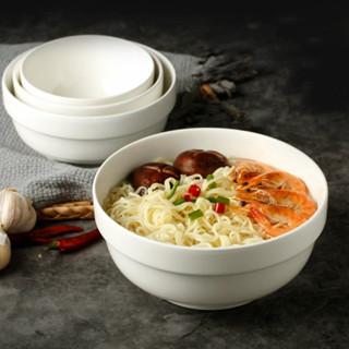 ชาม ถ้วย เซรามิคเซ็ท 1ใบ เข้าไมโครเวฟได้ ชามทรงลึกมีขอบ