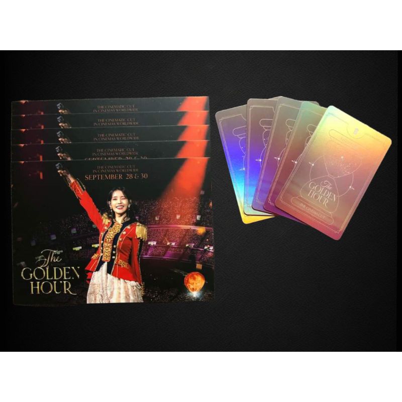 บัตรสะสม บัตรแข็ง โปสการ์ด IU Concert The Golden Hour x Major Limited Edition แท้จาก Major Cineplex 