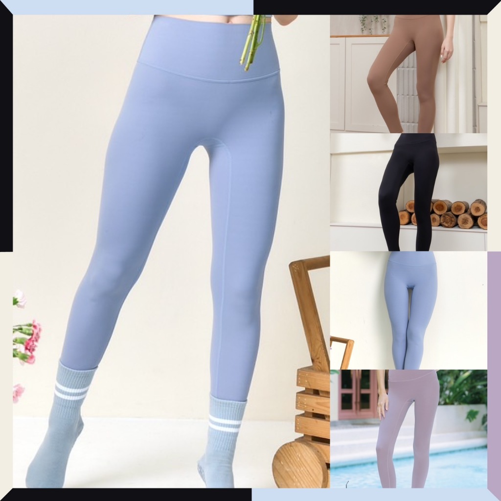 Darlyn - Nola leggings กางเกงโยคะ ออกกำลังกาย เอวสูง ทรงสวย ผ้านิ่มใส่สบาย