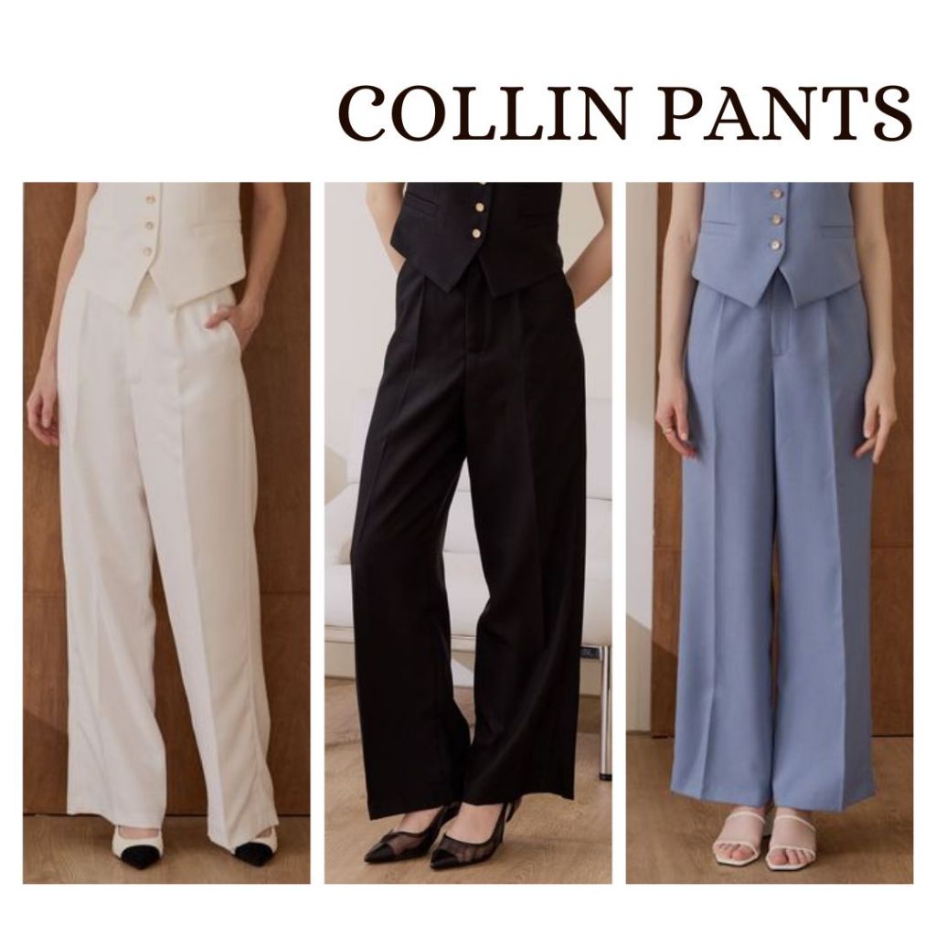 MAVE กางเกง รุ่น Collin Pants สี Soft white, Soft black, Soft jeans