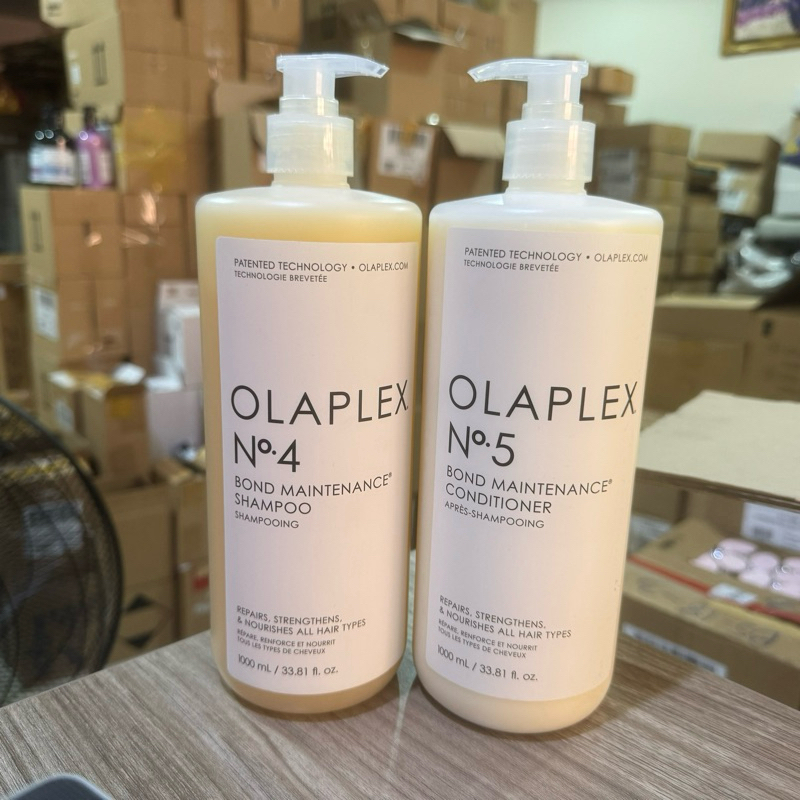 Olaplex Bond Maintenance Shampoo No.4 / Conditioner No.5 ขนาด 1000ml ฉลากไืทย