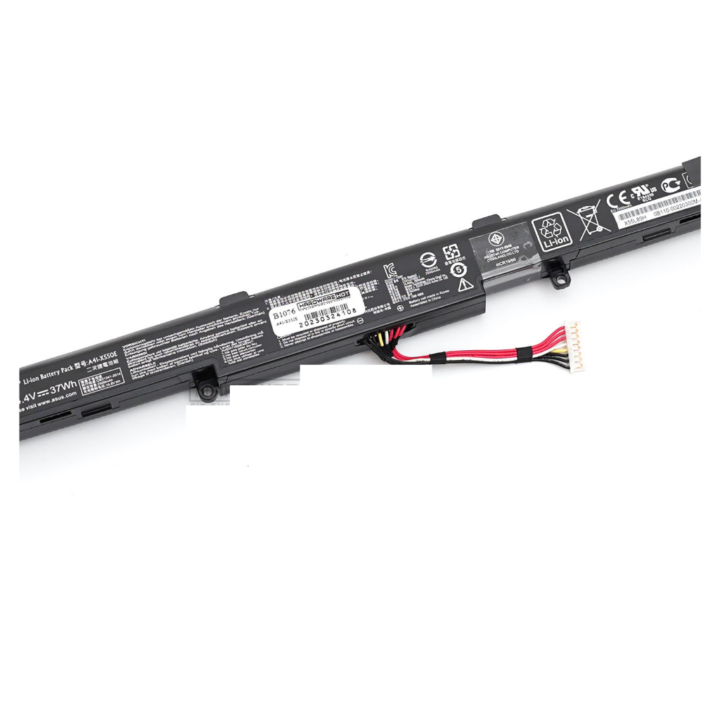 แบตเตอรี่โน๊ตบุ๊คแท้ BATTERY ASUS A41-X550E A450 K450J K550E X450J X550D X550E A450C K550D R510Z