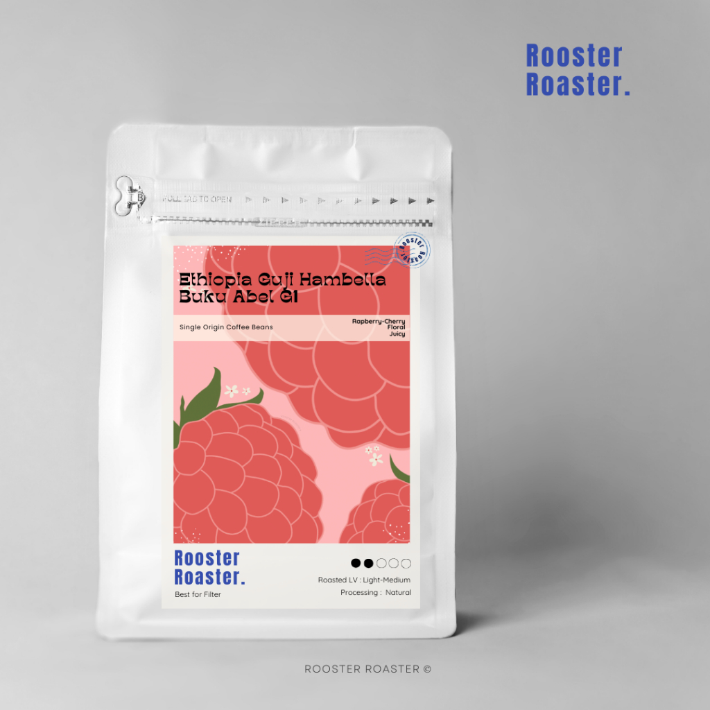 เมล็ดกาแฟคั่วอ่อน Ethiopia Guji Hambella Buku Abel G1 - Natural