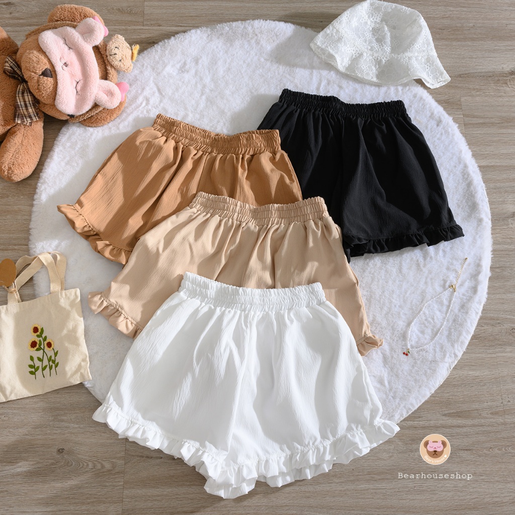 Pongo Pant กางเกงขาสั้น ระบายปลายขา