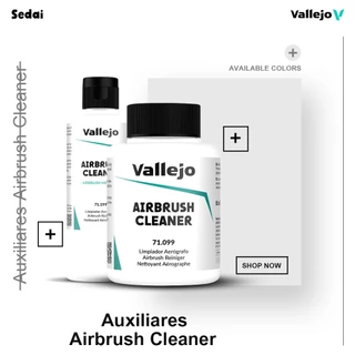 [ ส่งฟรี 🔥 ] วาเลโฮ Vallejo สีเพ้นท์โมเดล สีเพ้นท์โมเดลสูตรน้ำ Auxiliares Airbrush Cleaner 85 - 200 ML