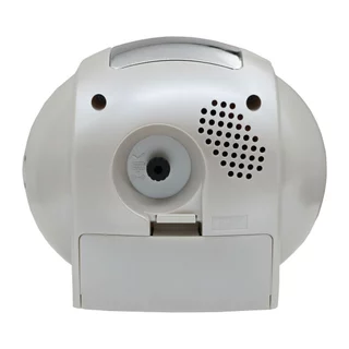 SEIKO CLOCKS นาฬิกาปลุก รุ่น QHK059W ขนาด 4.4 x 5.1 นิ้ว เดินเรียบ สีขาว