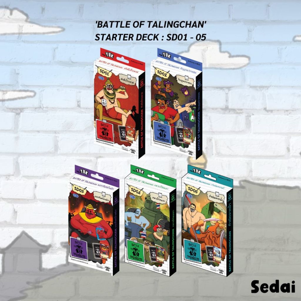 [ ส่งฟรี 🔥 ] Battle of Talingchan : Starter Deck : SD01 - SD05 การ์ดเกม