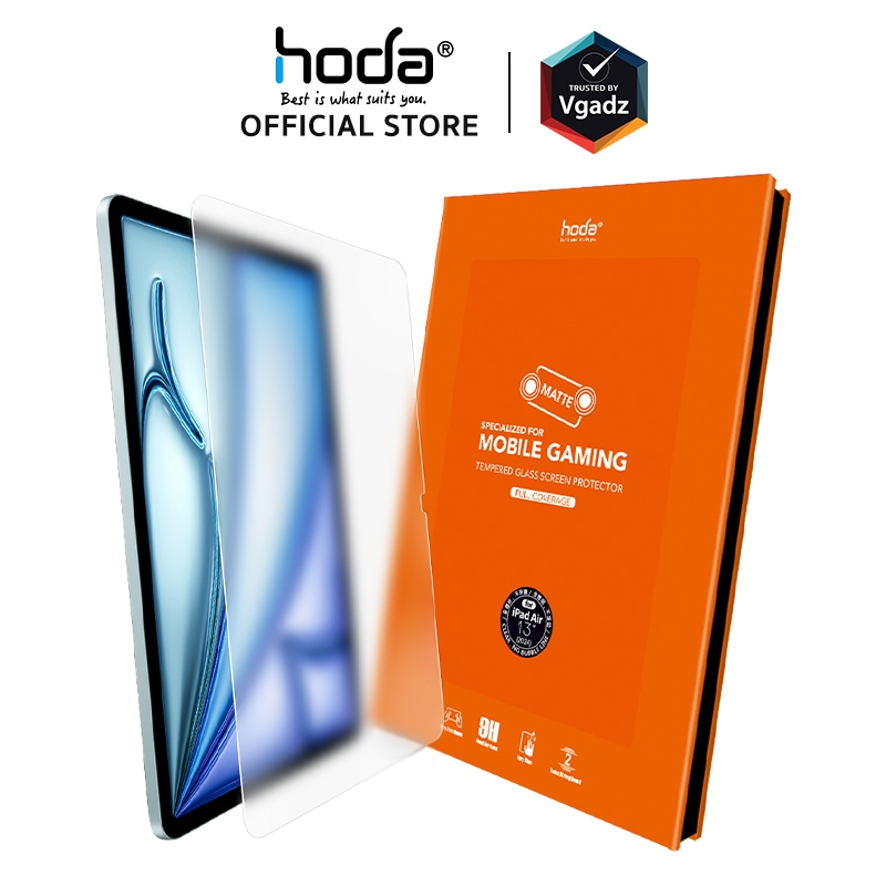 Hoda ฟิล์มกระจกสำหรับ iPad Air 11" (6th/2024) / Air 13" (1st/2024) รุ่น Anti-Glare Matte