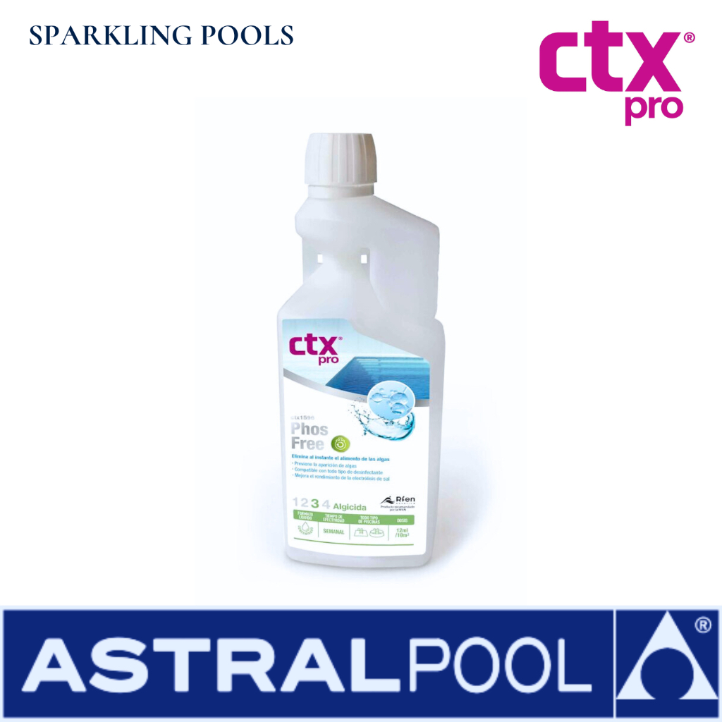 CTX PhosFree น้ำยากำจัดฟอสเฟต 1 ลิตร กำจัดอาหารยับยั้งการเกิดตะไคร่ - Removes the excess of phosphates 1L