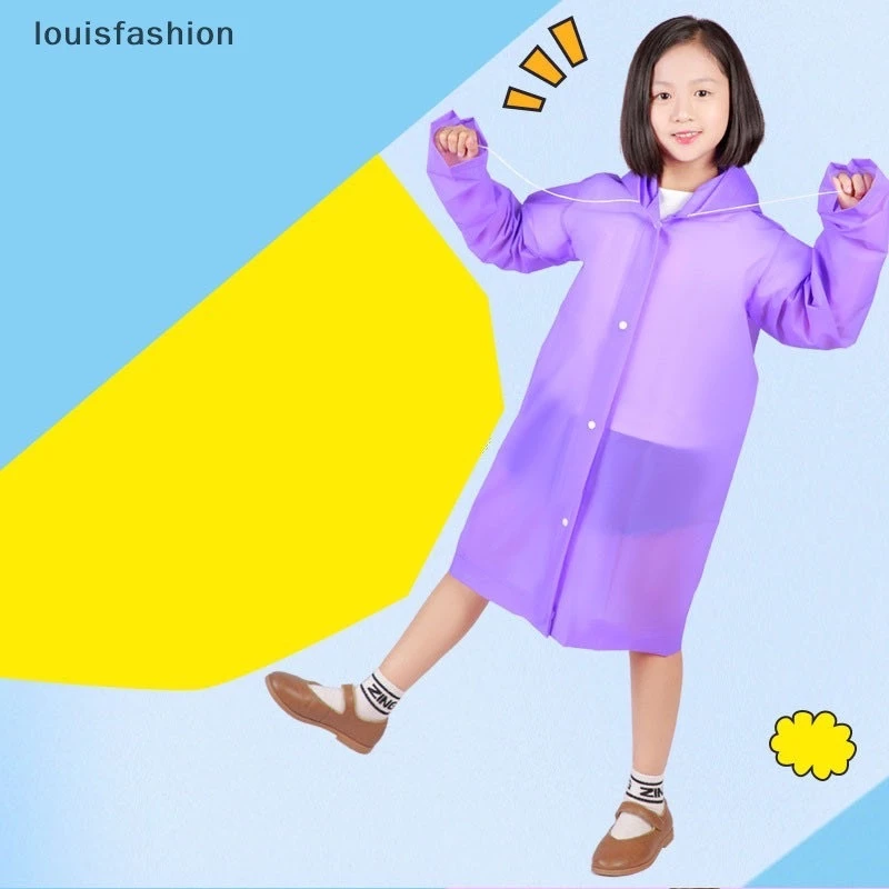 (พร้อมส่ง)Su188 เสื้อกันฝนเด็ก ชุดกันฝนเด็ก EVA คุณภาพสูง ยืดหยุนได้ดี(เหมาะสำหรับ 90-135cm.)