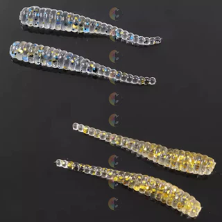 [18 บาท โค้ดคุ้ม] หนอนอาจิ เหยื่ออาจิ aji 3.5 CM หนอนยางอาจิ ดรอปช็อต แคโรไลน่า