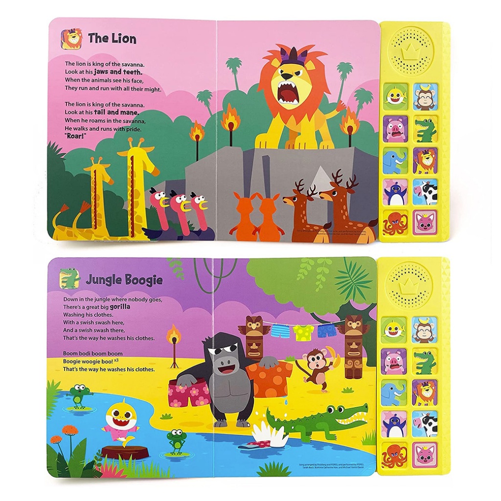 Pinkfong - แพ็คคู่ Nursery Rhymes และ Animal Songs หนังสือเสียงเบบี้ชาร์ค หนังสือเพลงภาษาอังกฤษ — صورة 6