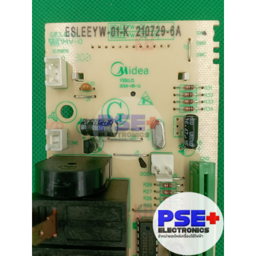 แผงบอร์ดไมโครเวฟ MIDEA VER.1.01 พาส ESLEEYW-01-K (ของใหม่)