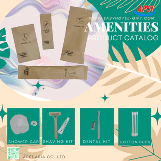 หมวกคลุมผมอาบน้ำ Eco แพคซองกระดาษสีน้ำตาล เรียบหรู รักษ์โลก สำหรับโรงแรม รีสอร์ท อีโค่ | 50 ชิ้น|
