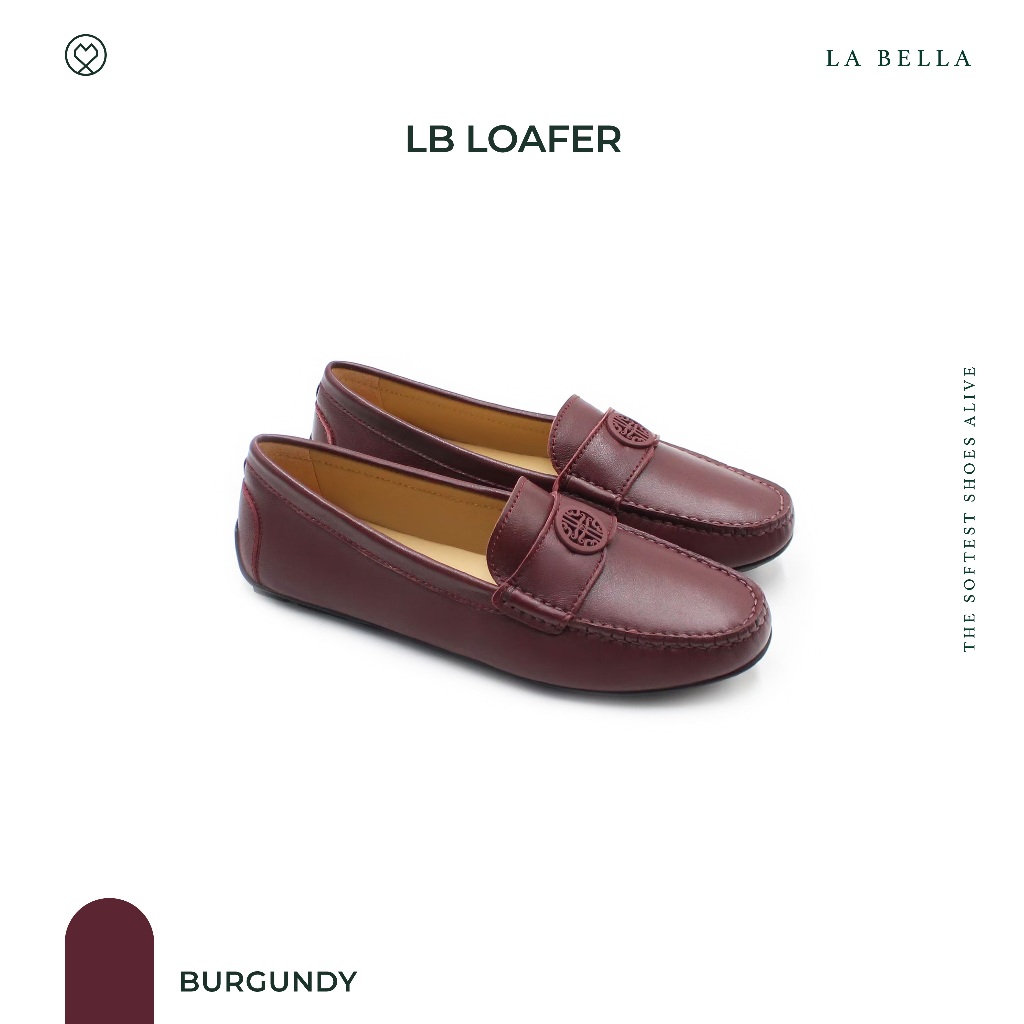 LA BELLA รุ่น LB LOAFER - BURGUNDY