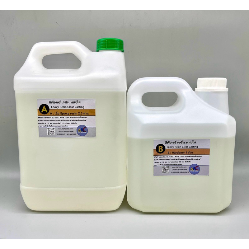 Epoxy resin หล่อใส ชุดแกลลอน