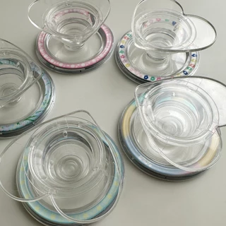 amuse stuff-magnetic griptok print flower ฐานแม่เหล็กสกรีนลาย