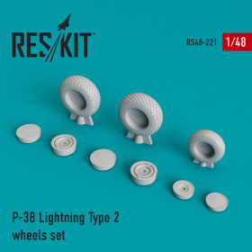 RS48-0221 P-38 Lightning Type 2 wheels set (1/48)