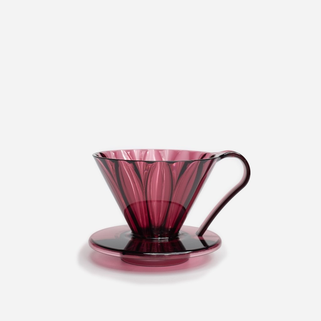 CAFEC Flower Tritan Clear Wine Red