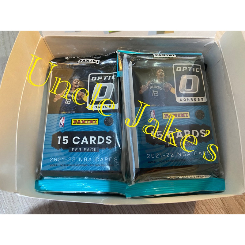 2021-22 Panini Donruss Optic NBA Basketball Fat/  Cello Pack (15 Cards)